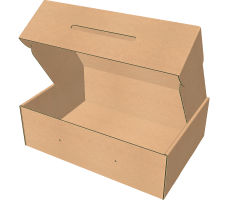 Самосборная коробка 350х250х110 мм, Т-22 "Е" бурый