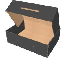 Самосборная коробка 350х250х110 мм, Т-22 "Е" чёрный