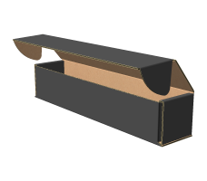 Самосборная коробка 200х40х40 мм, Т-22 "Е" чёрный