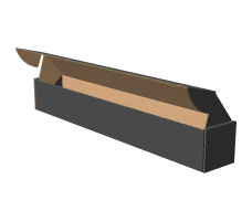 Самосборная коробка 396х55х63 мм, Т-22 "Е" чёрный