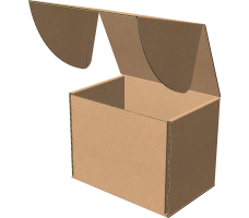Самозбірна коробка 135х95х110 мм, Т-22 "Е" бурий