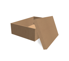 Самосборная коробка 350х250х100 мм, Т-22 "Е" бурый