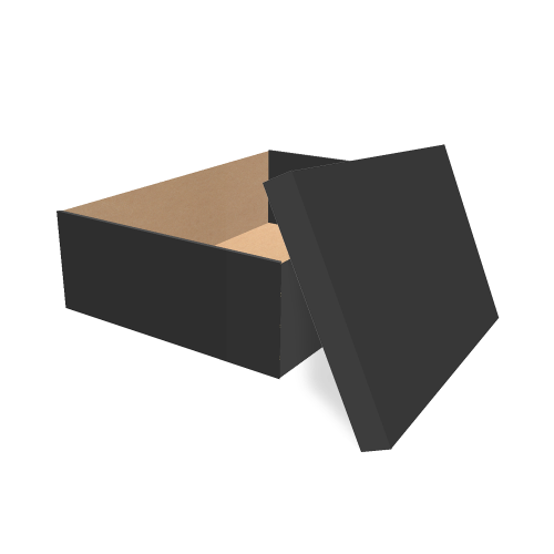 Самосборная коробка 350х250х100 мм, Т-22 "Е" чёрный Самосборная коробка 350х250х100 мм, Т-22 "Е" чёрный