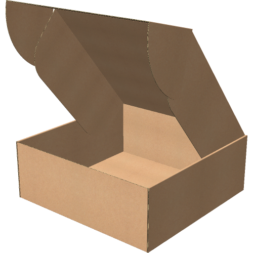 Самосборная коробка 400х400х150 мм, Т-22 "Е" бурый