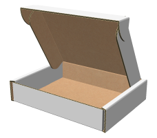 Самозбірна коробка 100x80x20 мм, Т-22 «Е» білий