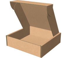 Самозбірна коробка 120х120х35 мм, Т-22 "Е" бурий