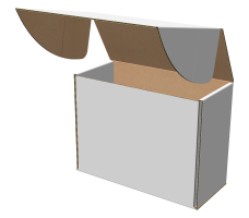 Самозбірна коробка 185х85х145 мм, Т-22 "Е" білий