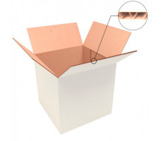 Гофроящик треxслойный (102x102x102 мм)T-23 "В" белый