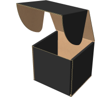Самосборная коробка 100x100x100 мм, Т-22 "Е" чёрный