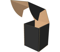 Самозбірна коробка 100x100x145 мм, Т-22 «Е» чорний
