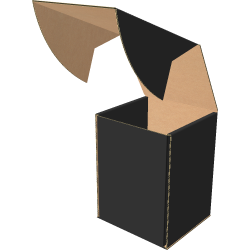 Самосборная коробка 100x100x145 мм, Т-22 "Е" чёрный