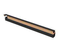 Самосборная коробка 1020х60х60 мм, Т-22 "Е" чёрный