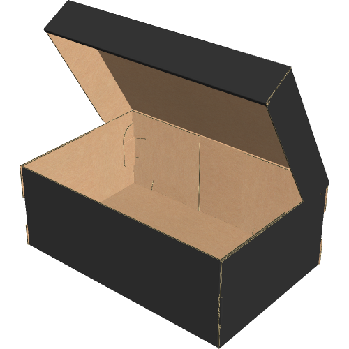 Коробка для обуви 284х187х110 мм, Т-23 "Е" чёрный Коробка для обуви 284х187х110 мм, Т-23 "Е" чёрный