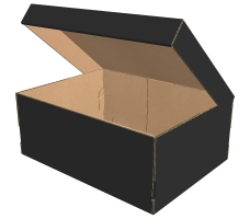 Коробка для обуви 315х235х125 мм, Т-23 "Е" чёрный