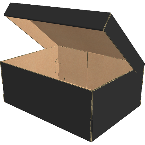 Коробка для обуви 315х235х125 мм, Т-23 "Е" чёрный