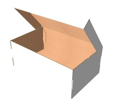 Коробка для обуви 250х165х95 мм, Т-23 "Е" белый