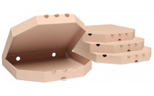 Коробка для пиццы 330x330x35 мм Т-21 "Е" бурый
