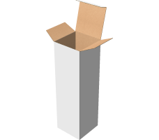 Самозбірна коробка 160х160х530 мм, Т-22 «Е» білий